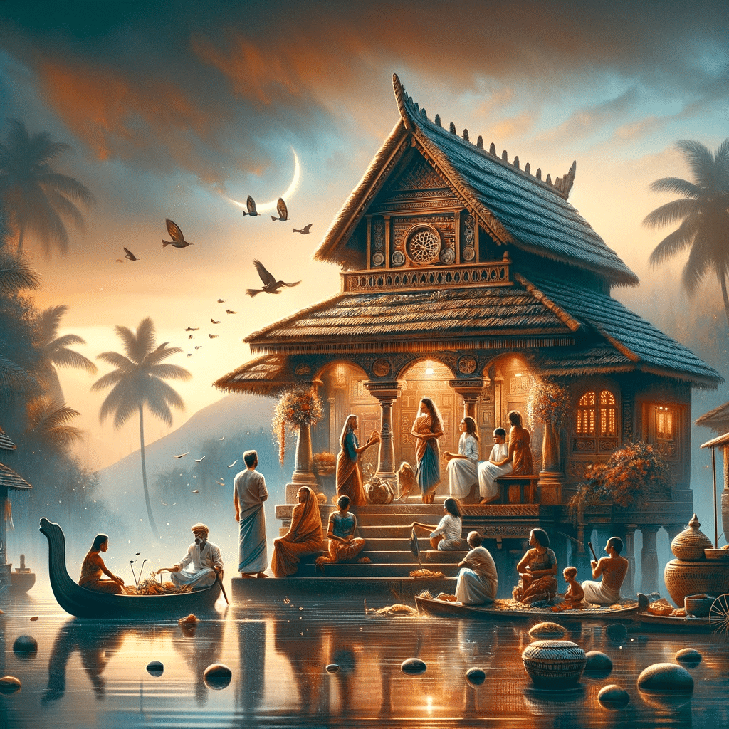 DALL·E 2024 01 29 02.38.15 Create an image that captures the essence of a novel titled The Covenant of Water. The image should illustrate themes of family tradition and hist