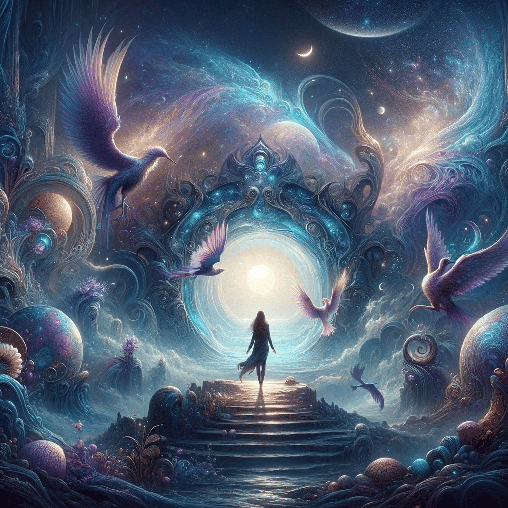 DALL·E 2024 01 29 02.43.25 Create an image that captures the essence of the novel Fourth Wing by Rebecca Yarro. Visualize a mystical and captivating scene that blends fantasy